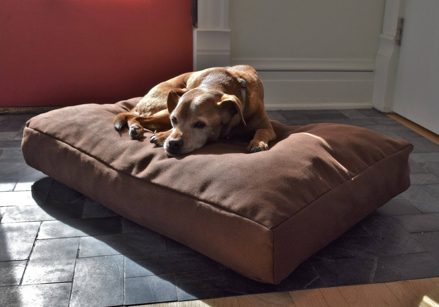 Premium Hemp Dog Bed - Lightweight CertiPUR Foam Fill