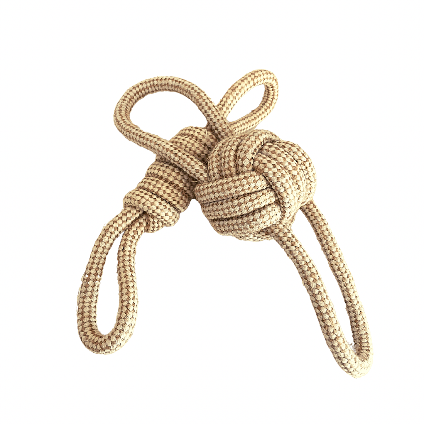 Natural hemp fibre dog rope