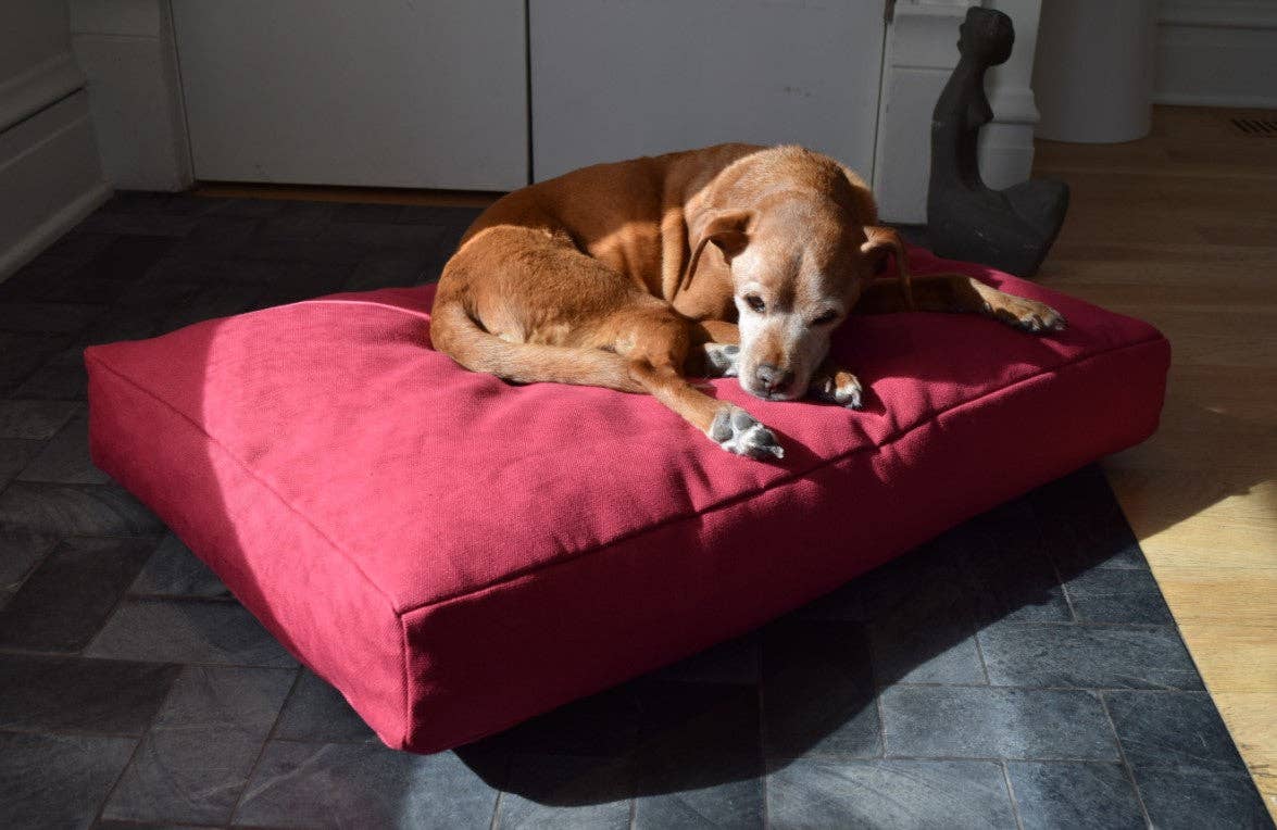 Premium Hemp Dog Bed - Lightweight CertiPUR Foam Fill