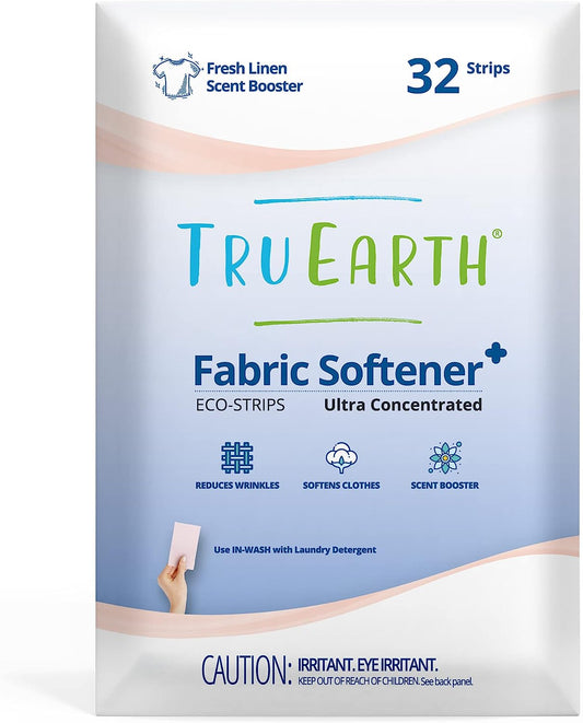 Fabric Softener Strips for Washing Machine, Alternative to Fabric Softener Liquid and Pods, Fresh Linen Scent Booster, up to 64 Loads per 32-Count